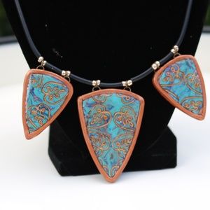Polymer clay necklace